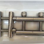 ansi 316ti / en 1.4571, 317l / en 1.4438 zanglamaydigan po'latdan yasalgan qismlarni bog'laydigan novda seriyasi